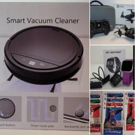 MaxSold Auction: This online auction features Video Camcorder, Business Desk Lamp Brown, Pet Feeder, Pet Feeder, Smart Vacuum Cleaner, Smart Vacuum Cleaner Black, Wireless earbuds, Black Heated Socks, Battery-powered security camera, Face Masks, Basketball Cards and much more!